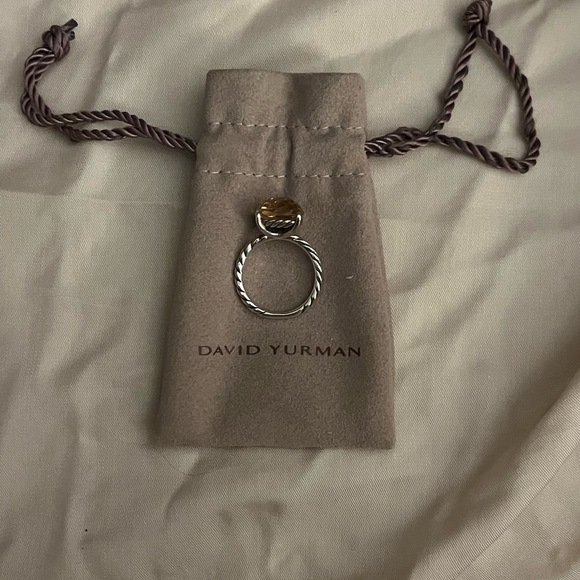 David Yurman Classic Cable Ring - cushion cut morganite size 8 - Picture 2 of 9